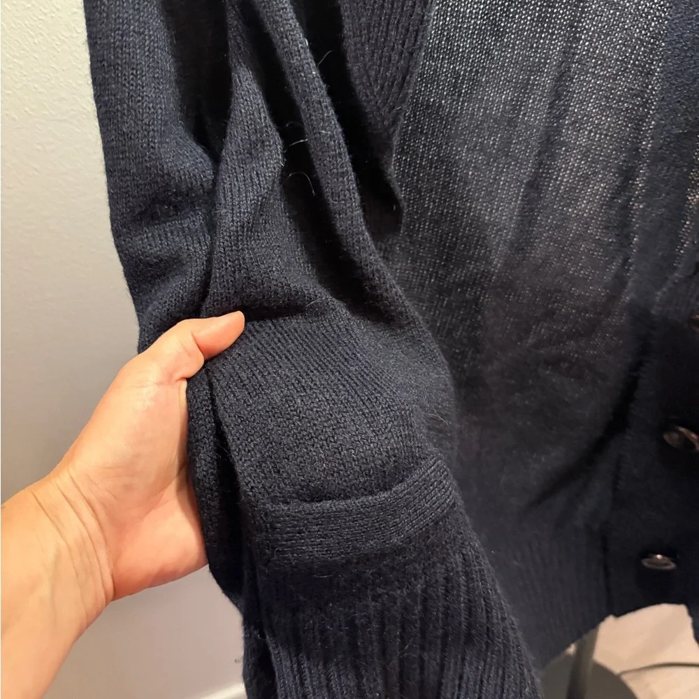 J. Crew Navy classic‎ cowlneck Cardigan